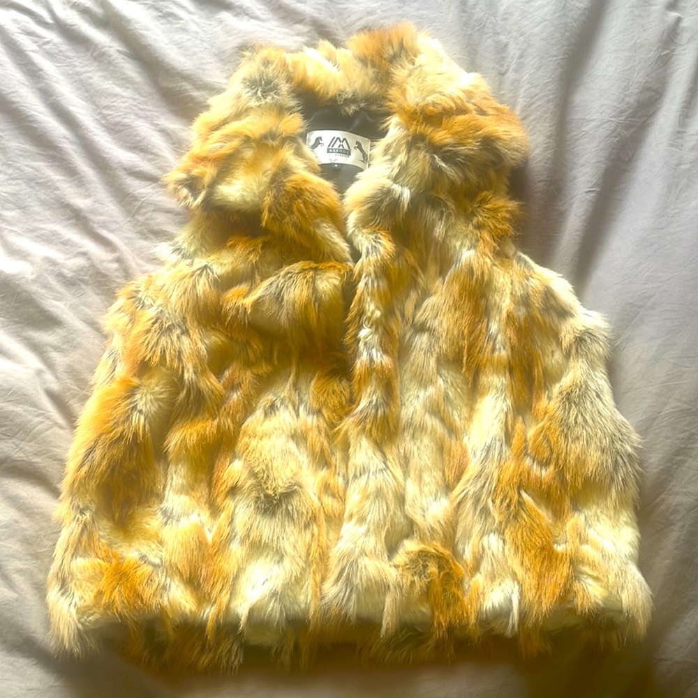 Faux fur vest